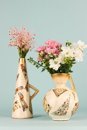 Aberto Design Juego de Macetas Decorativas Beige BK016